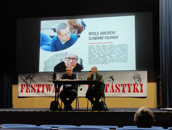 Witold Jabłoński i Sławomir Folkman na spotkaniu w Waplewie